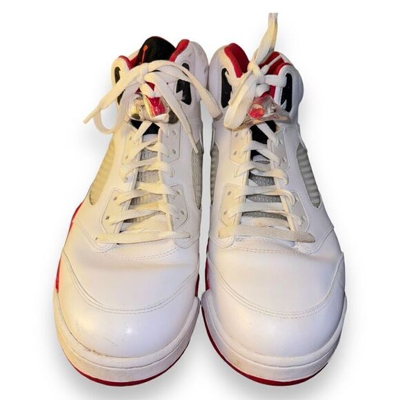 Jordan 5 Retro Fire Red Black Tongue 2013 136027-120 - Picture 3 of 13